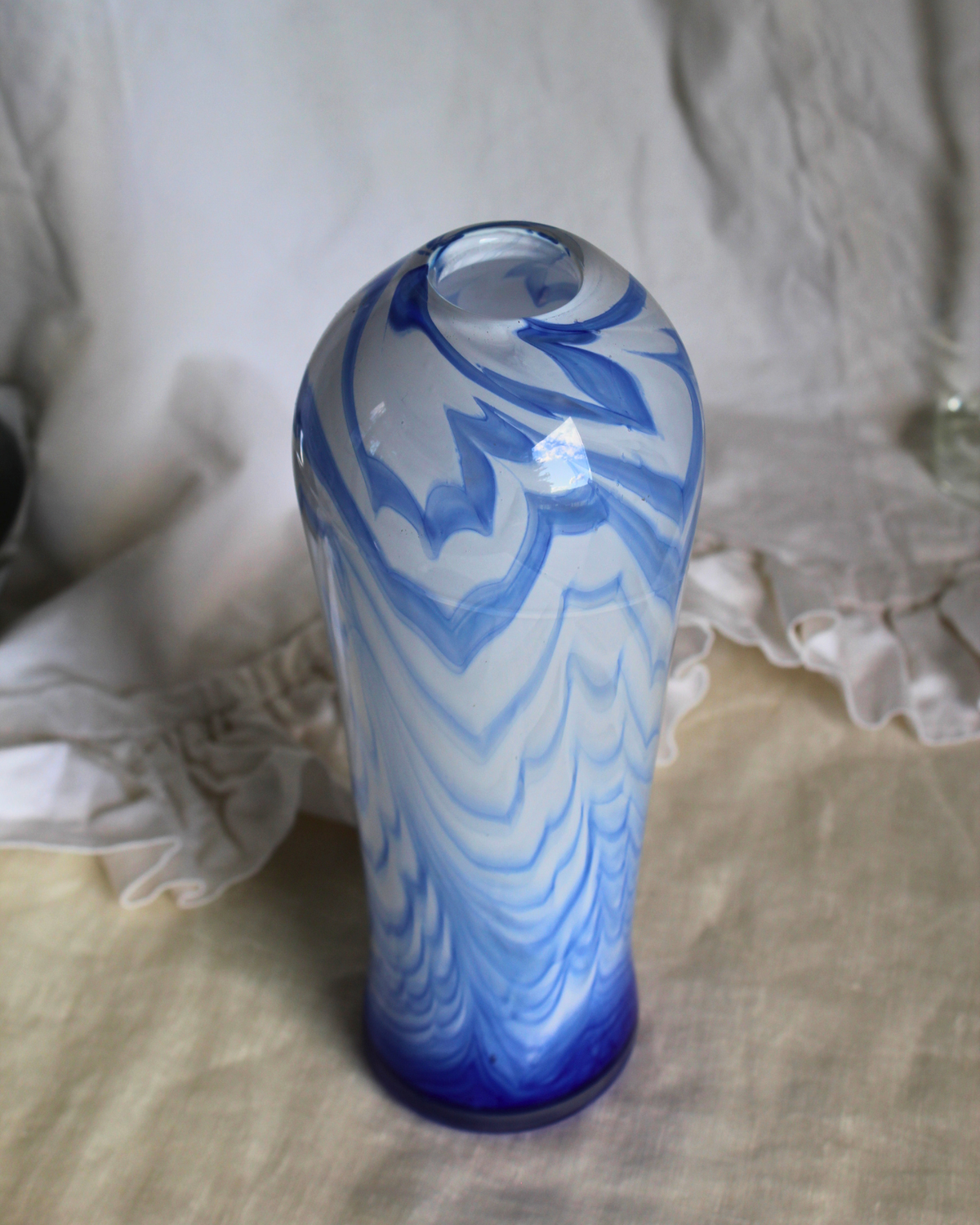 Handblown Swirl Vase