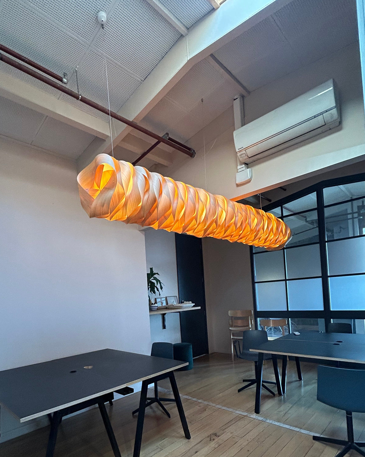 Woven Timber Pendant Light
