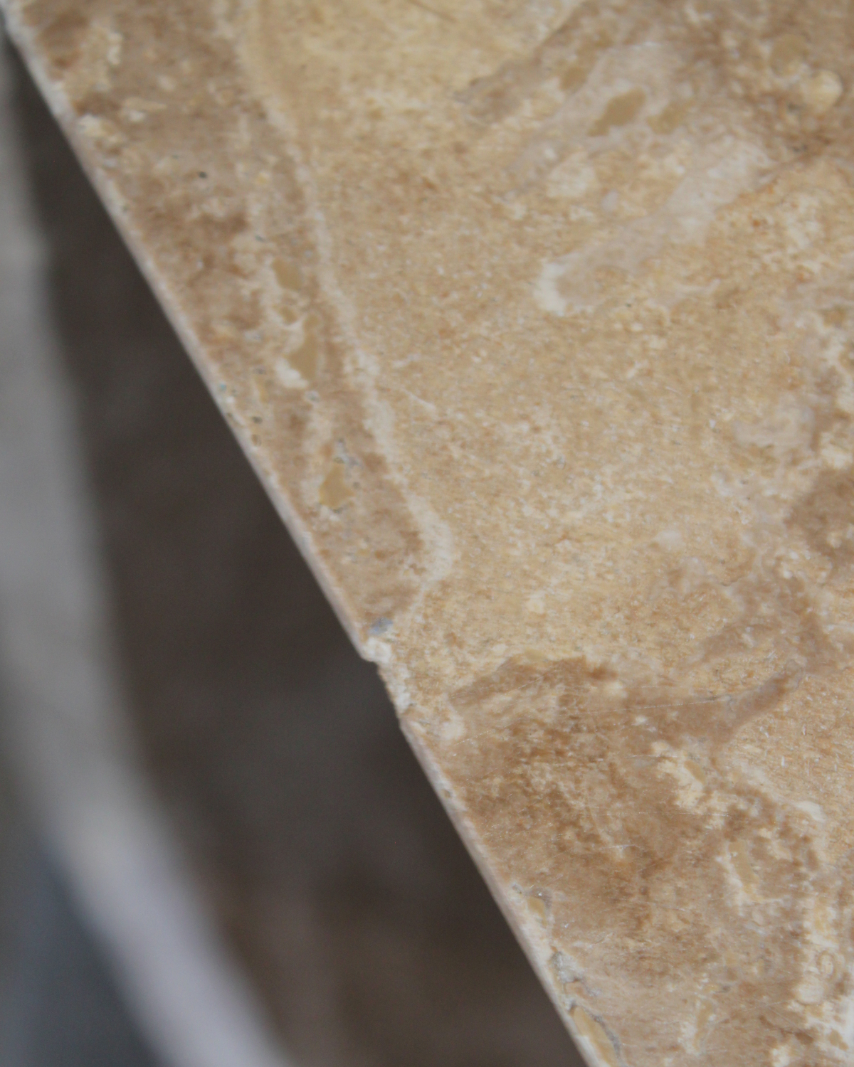 Pending - Travertine Side Table