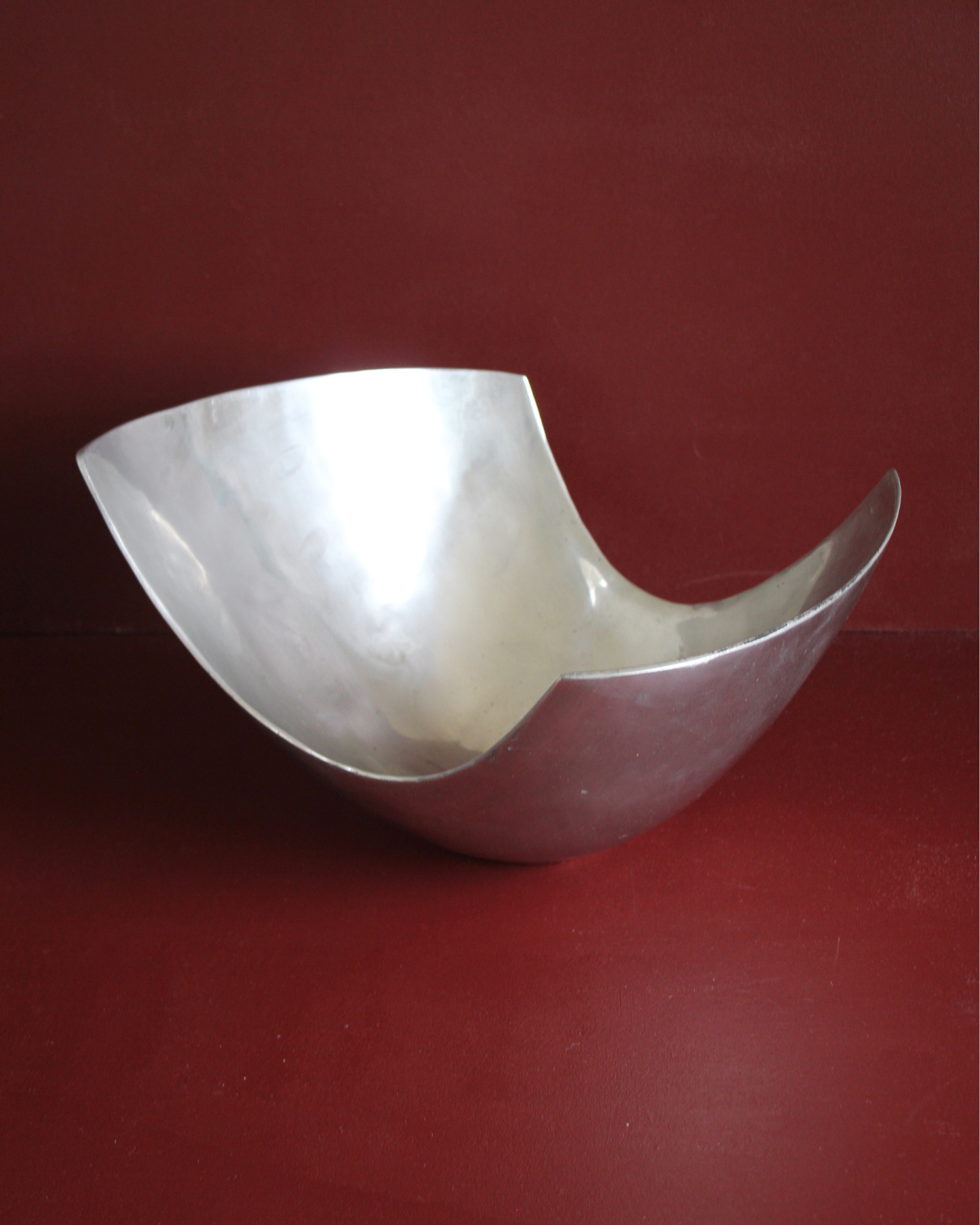 Sculptural Aluminium Serving Bowl