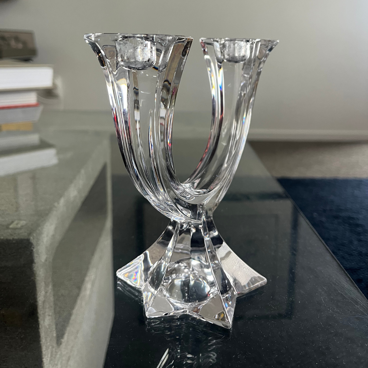 Villeroy & Boch Star Crystal Candle Holder – 2-Arm Candelabra