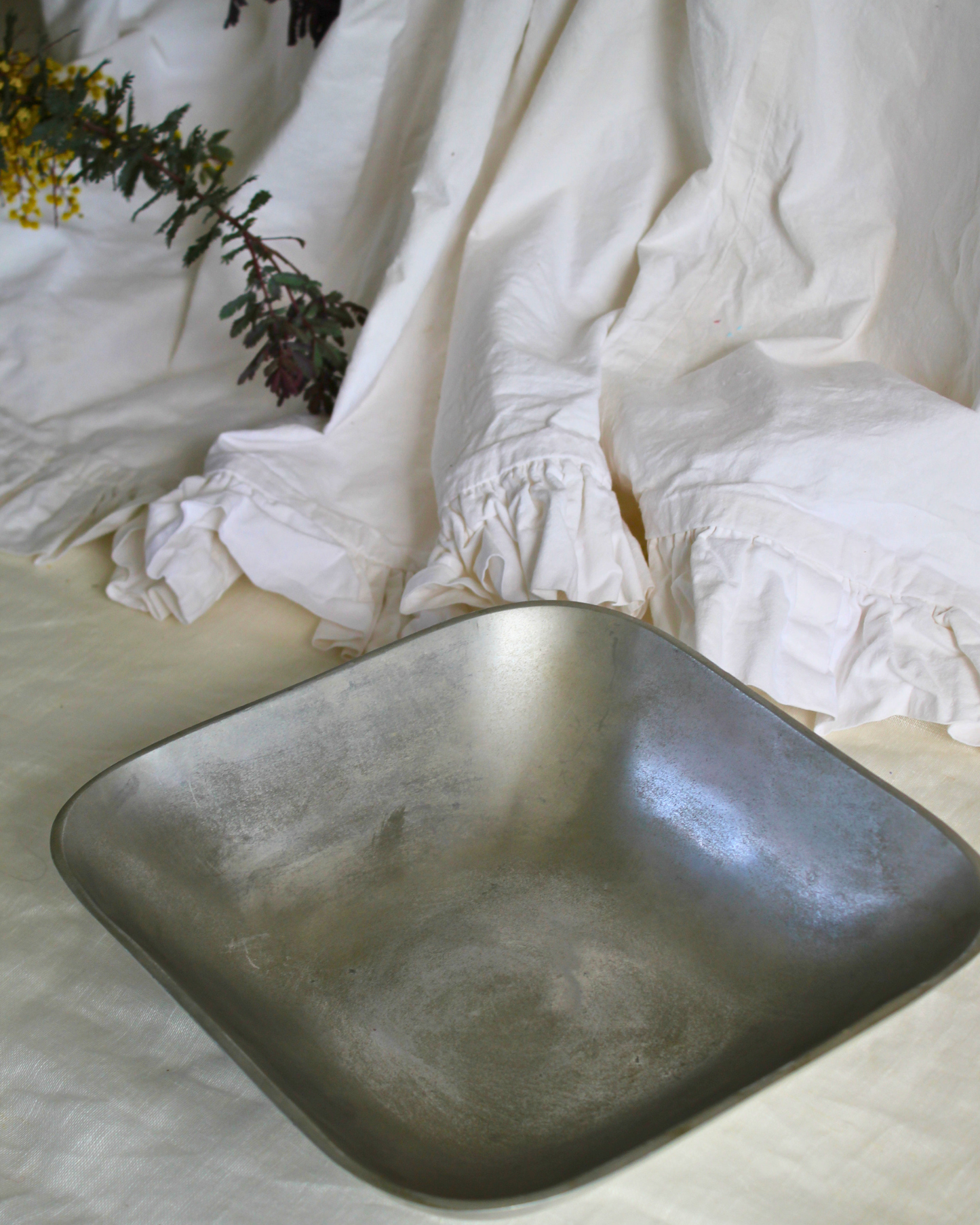 Square Aluminium Serving Bowl