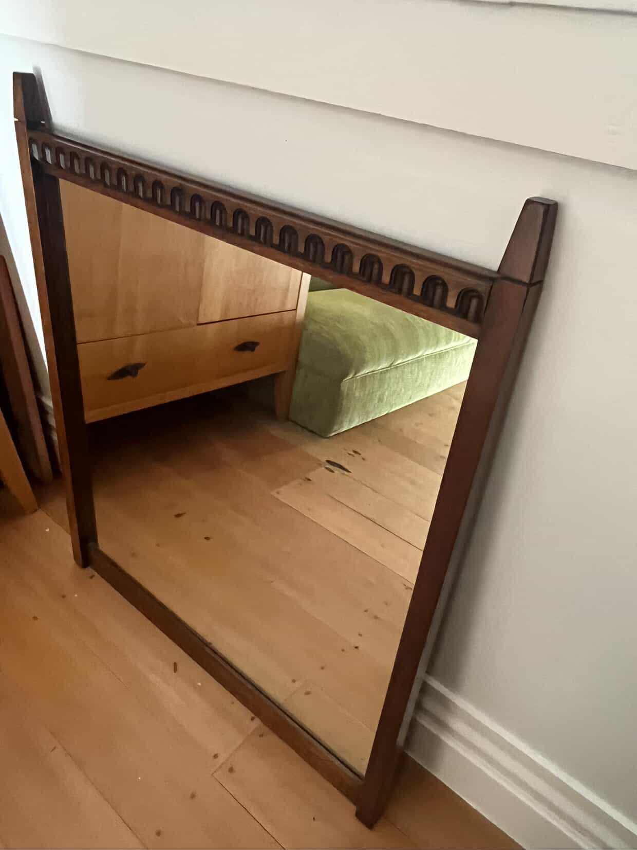 Art Deco Wooden Mirror
