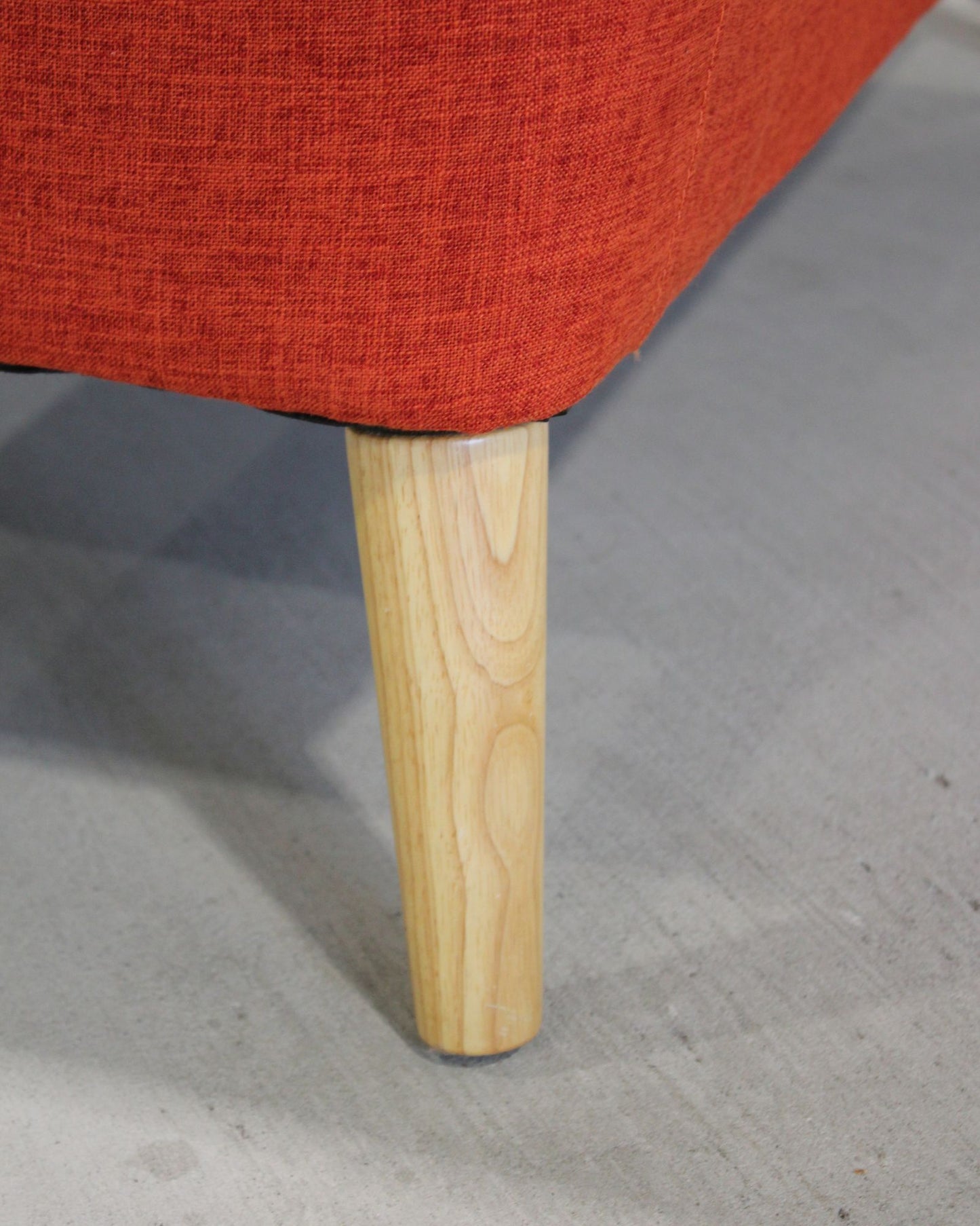 Kids Loveseat – Orange / Mid-Century Inspired