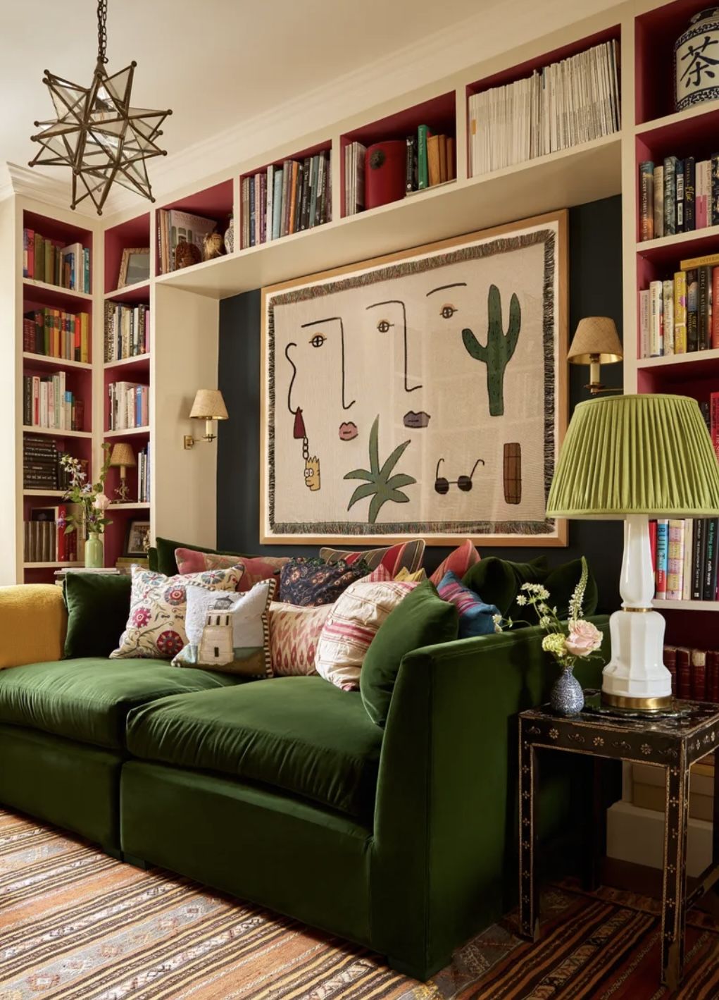 Green Velvet Loveseat / 2 Seater Couch