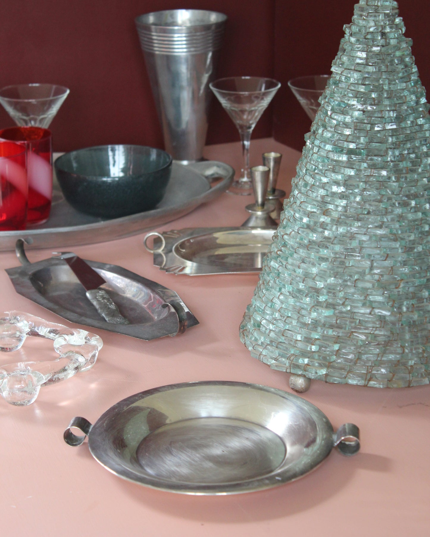 Set of 3 Vintage Silverplate Serving Dishes