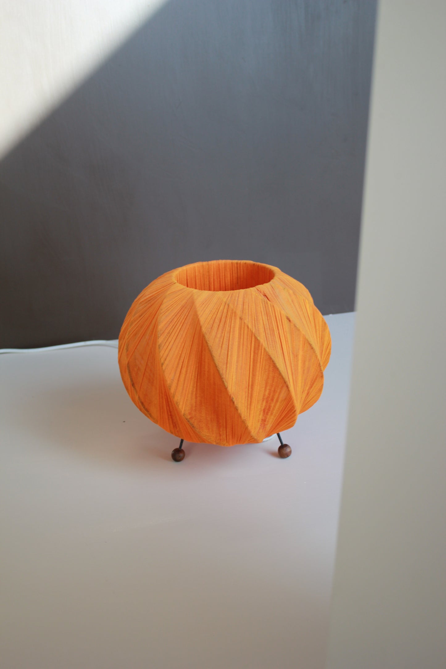 Vintage Tangerine Lamp