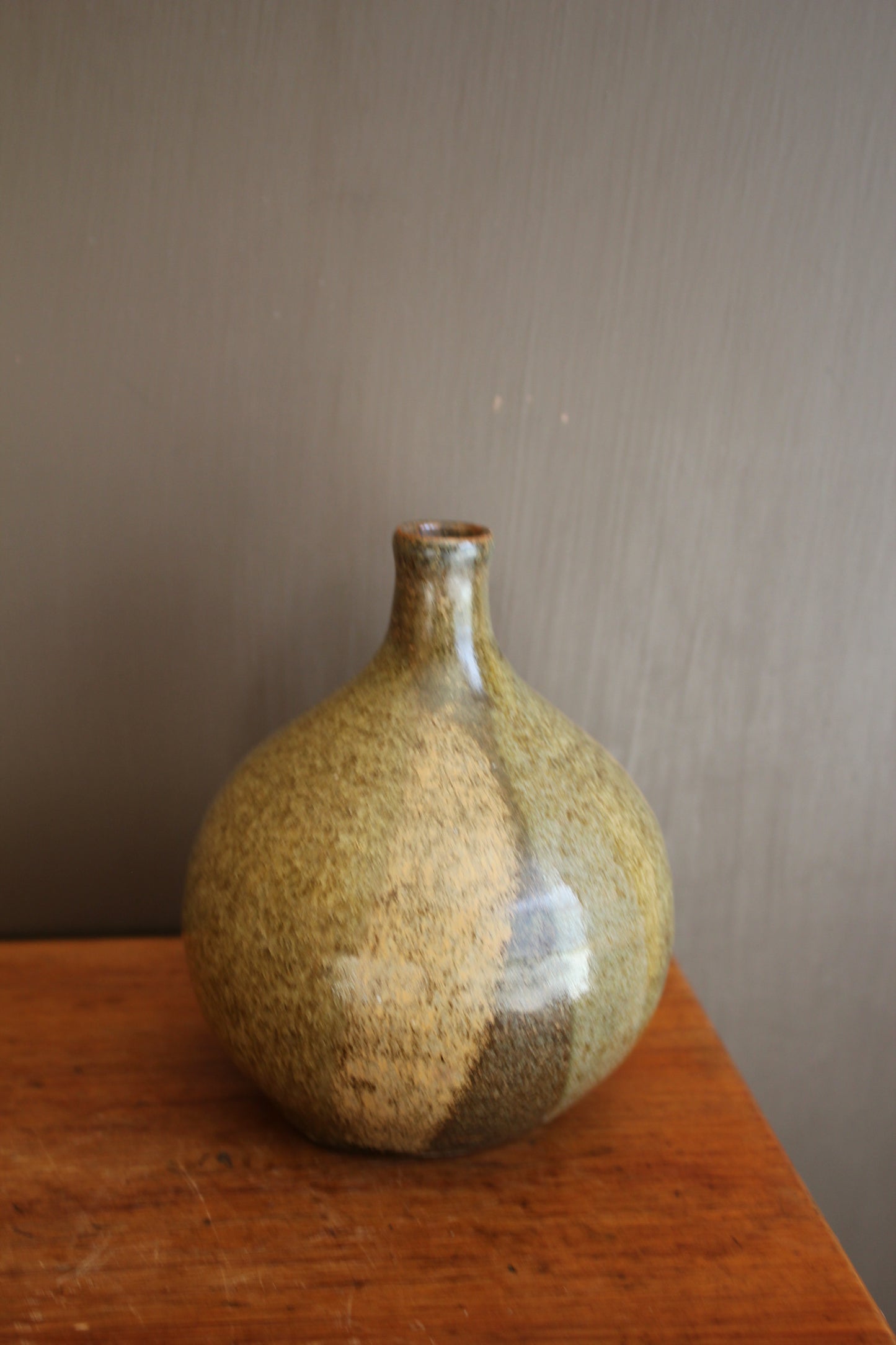 Green Ceramic Bud / Stem Vase