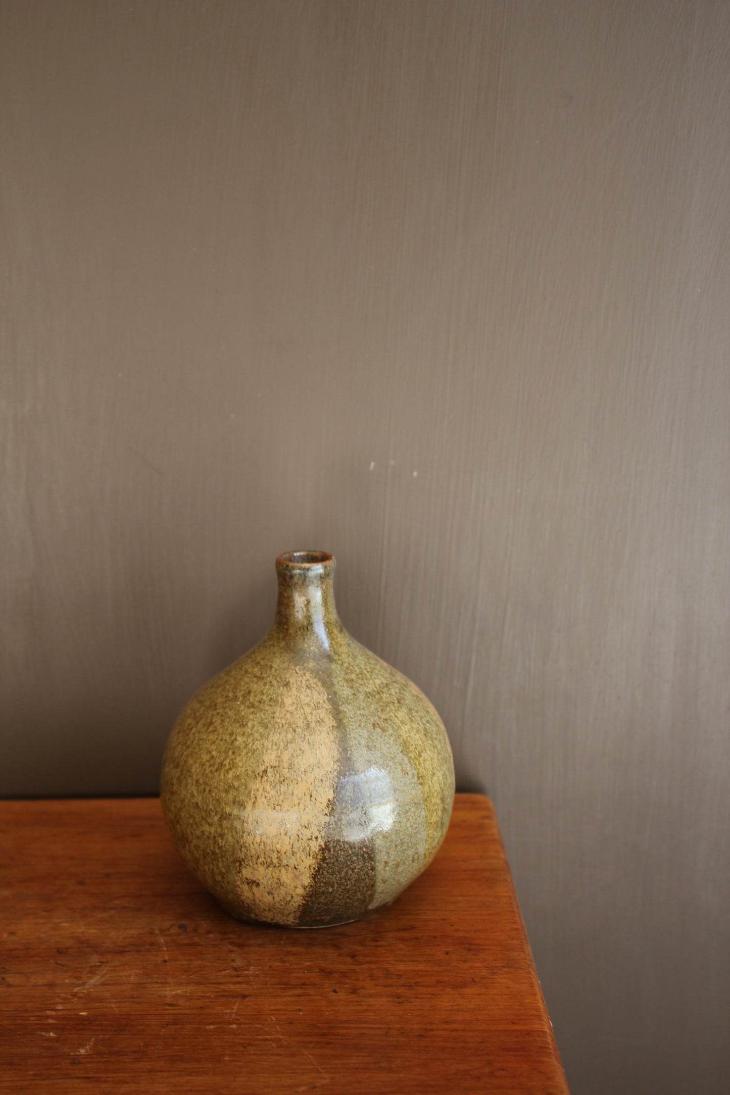 Green Ceramic Bud / Stem Vase