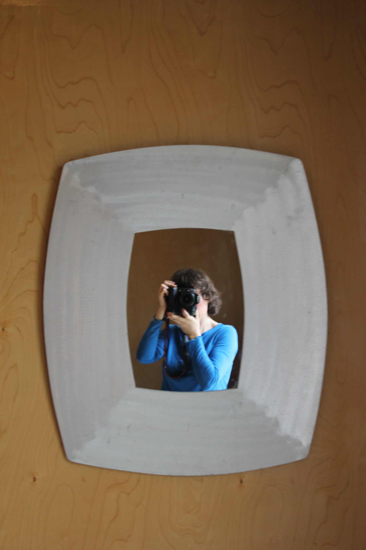 Brushed Aluminium Wall Mirror