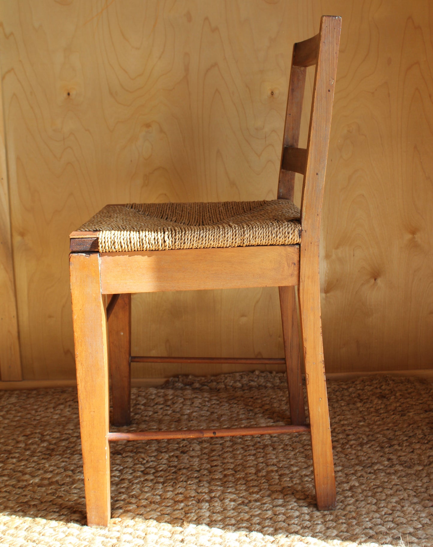 Vintage Single Rush Seat Chair