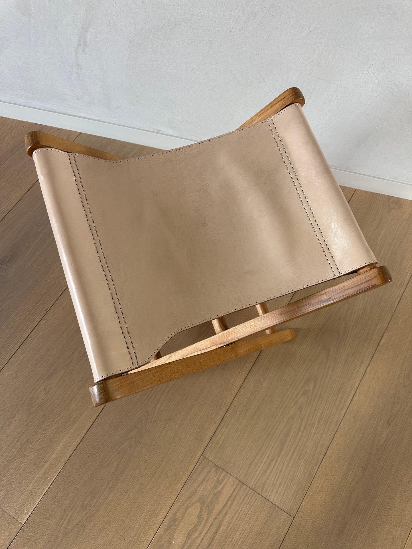 Leather & Oak Stool