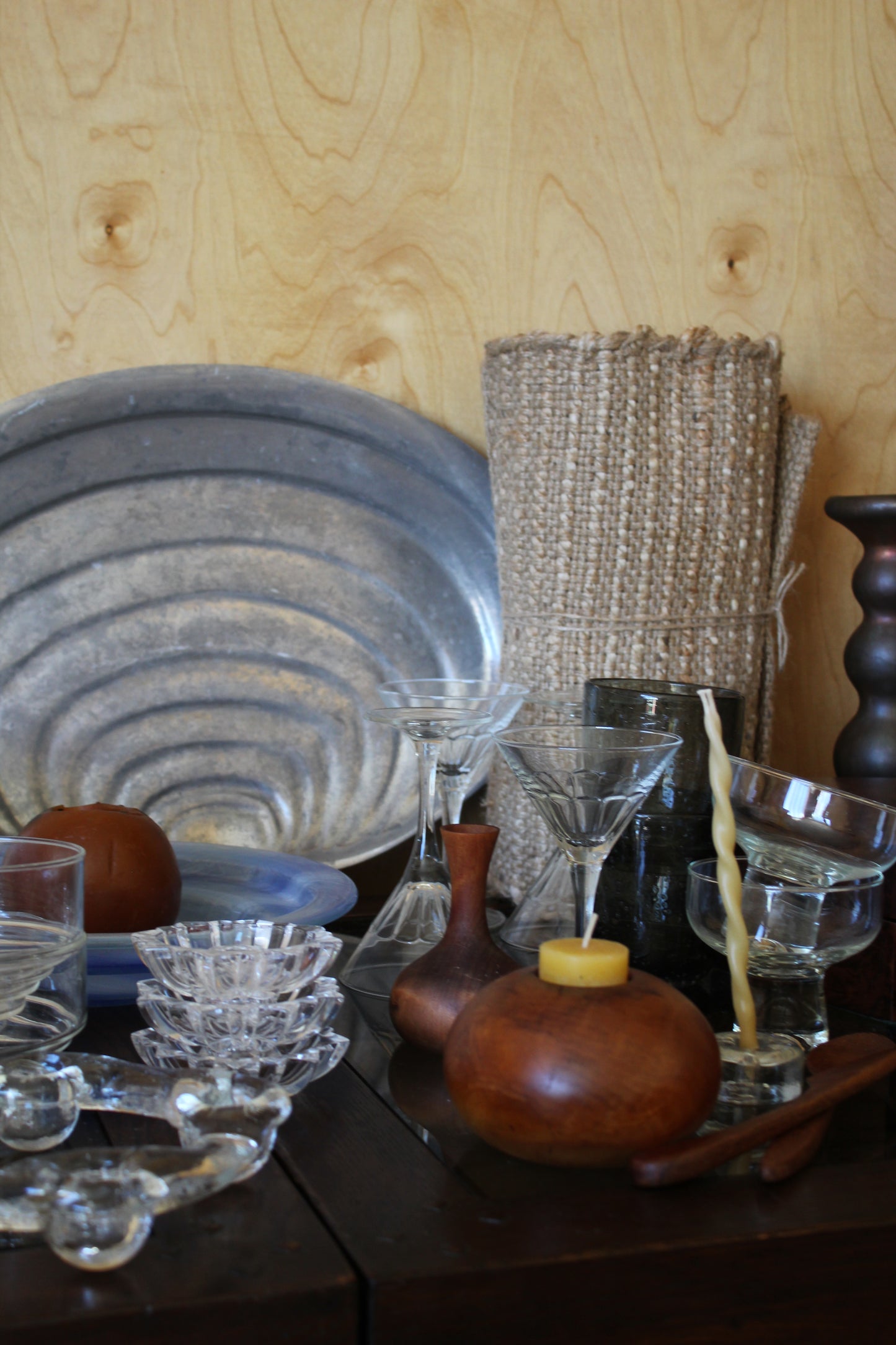 NZ Heart Rimu Candle Holder