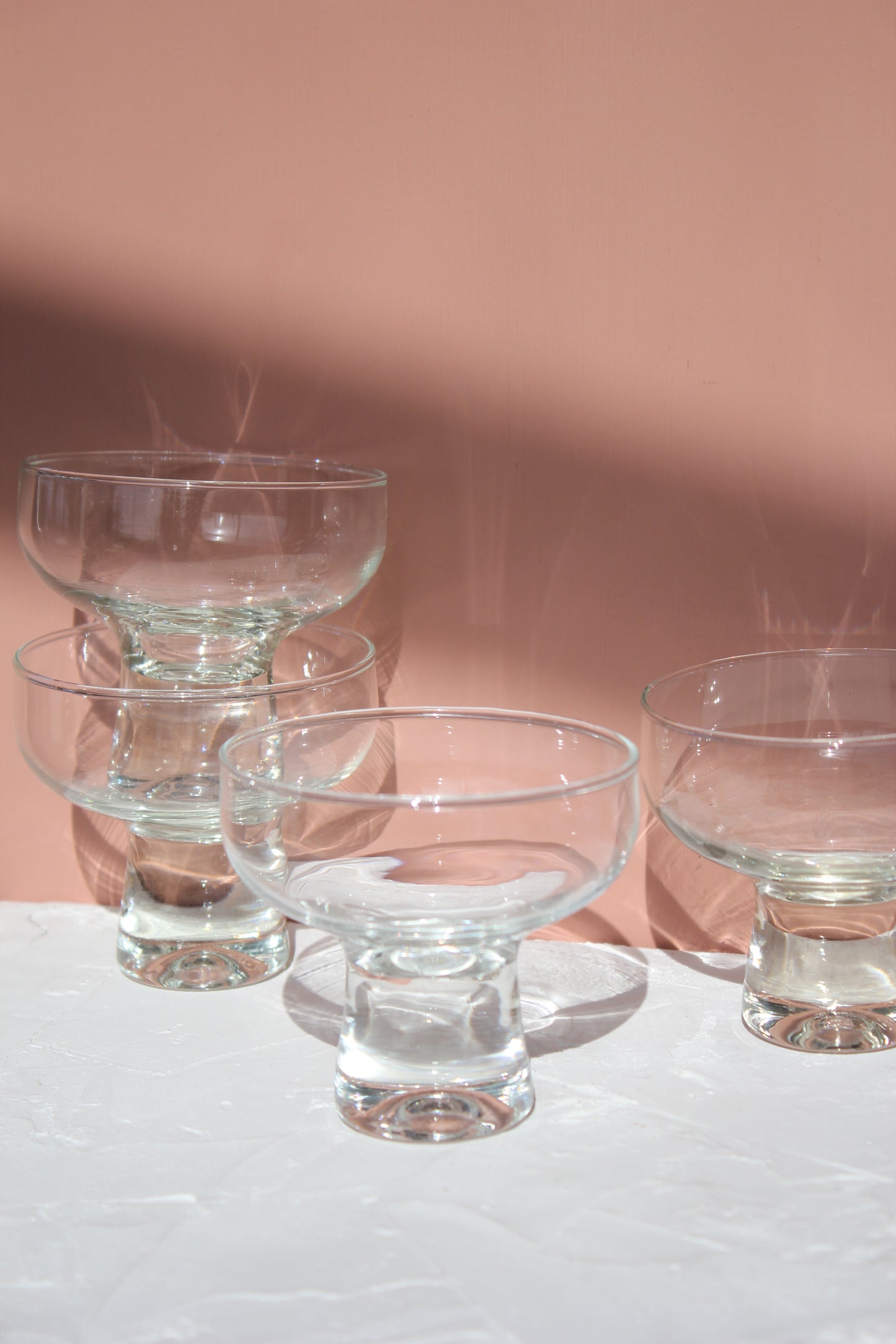 Glass Coupes / Set of 4