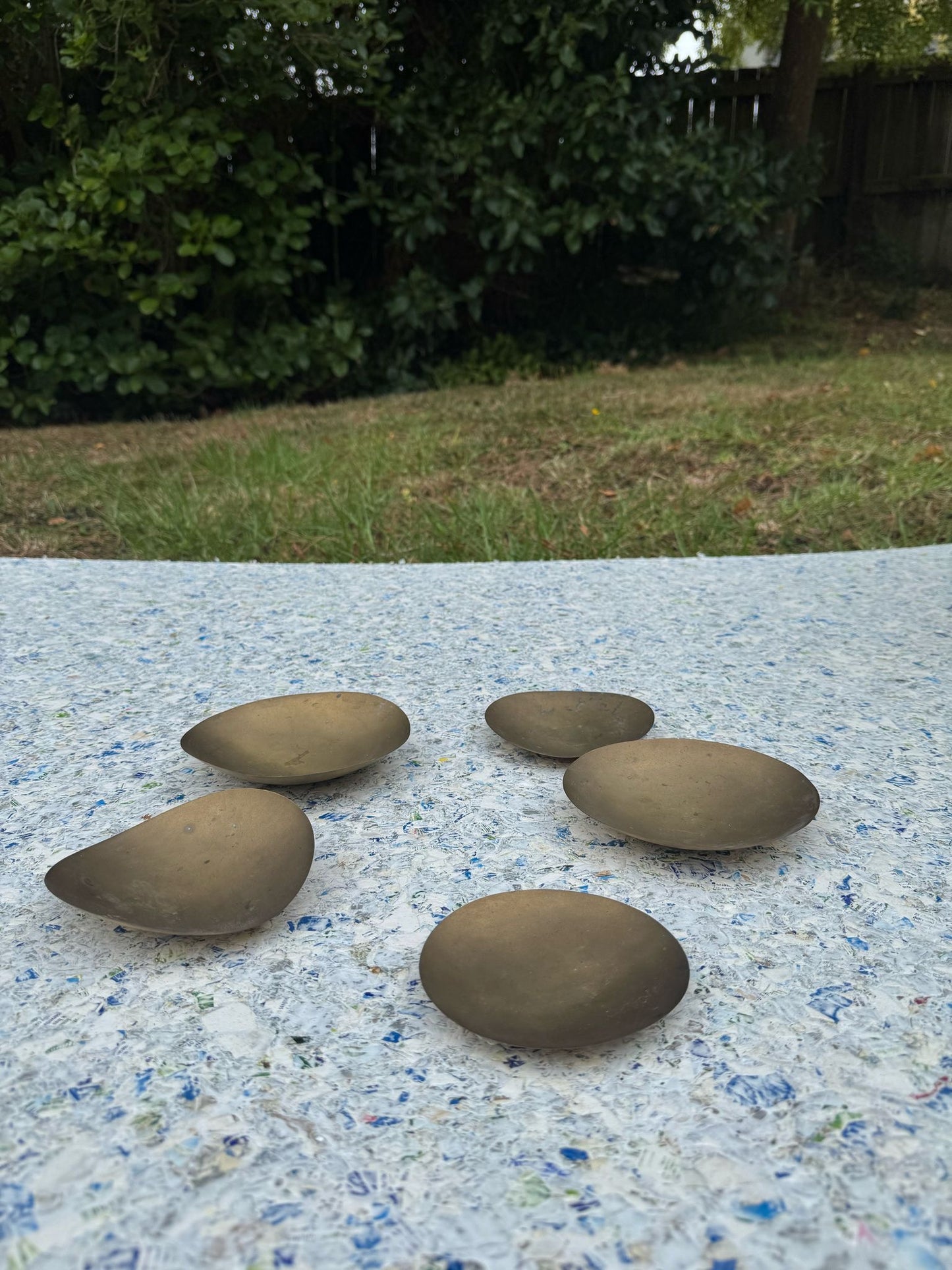 Tom Dixon 'Electric' Brass Form Bowl Set (5x)