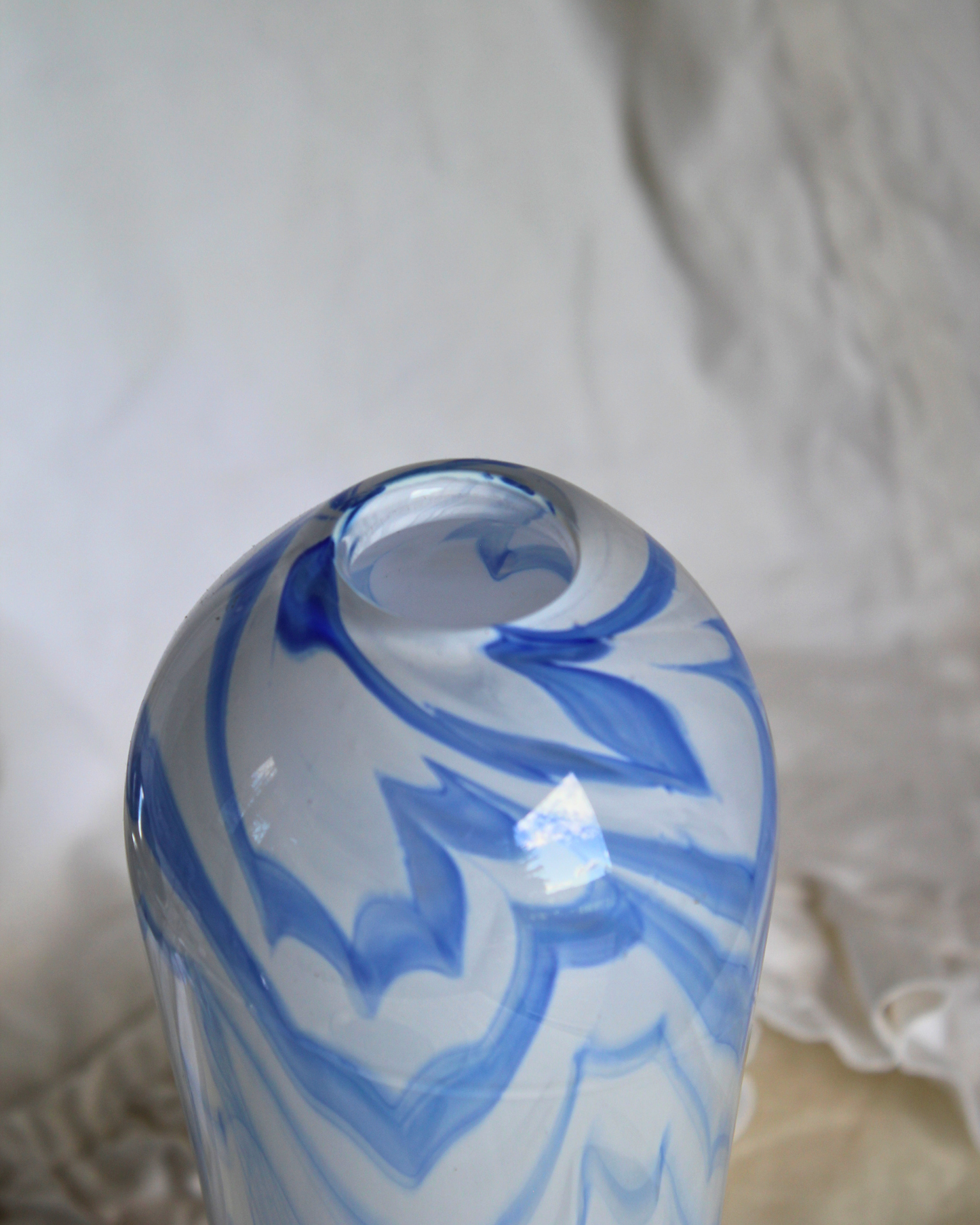 Handblown Swirl Vase