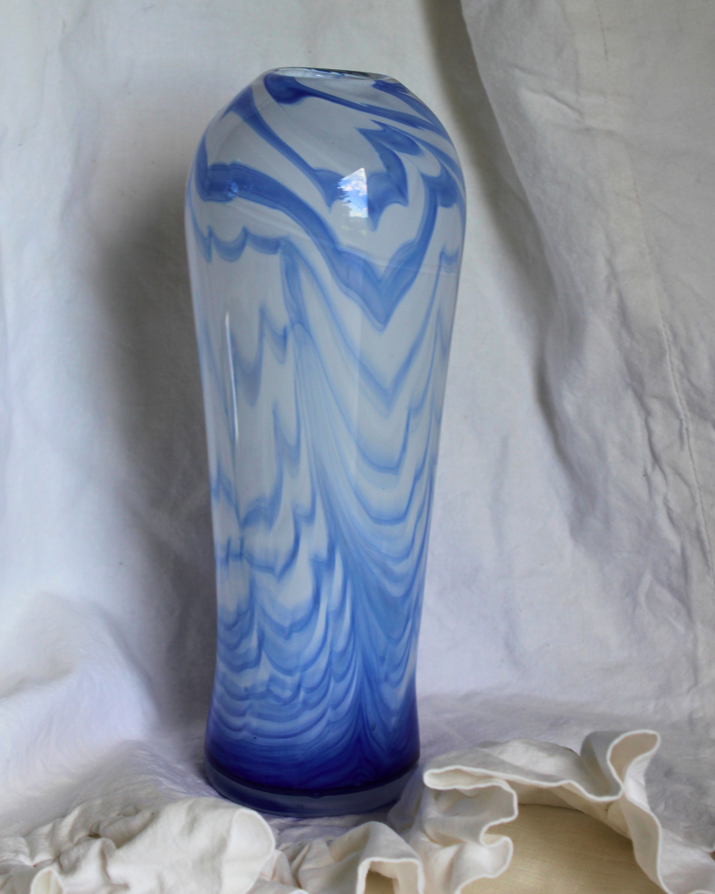 Handblown Swirl Vase
