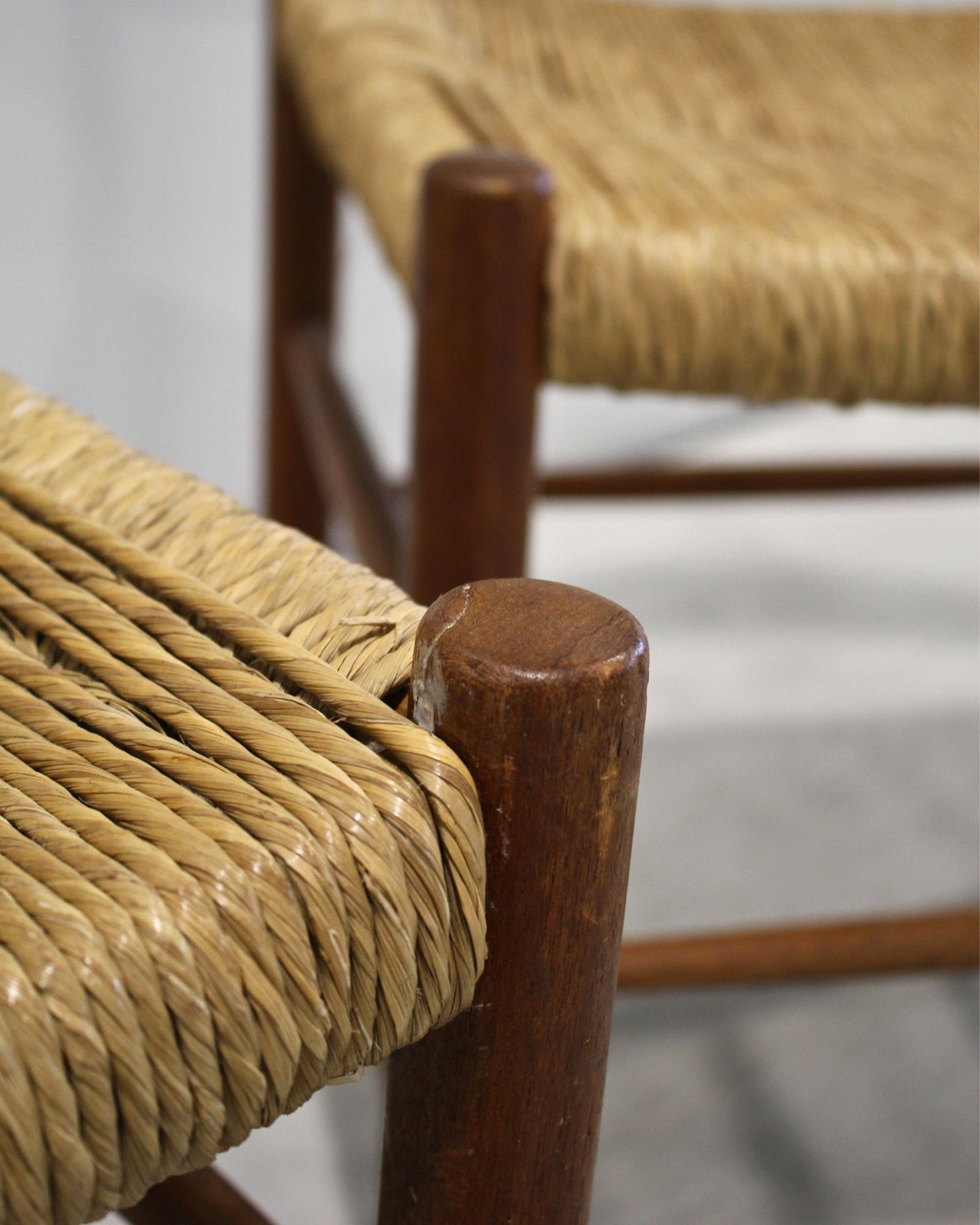 Dordogne Dining Chairs (Pair) / Attributed to Charlotte Perriand