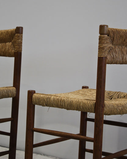 Dordogne Dining Chairs (Pair) / Attributed to Charlotte Perriand