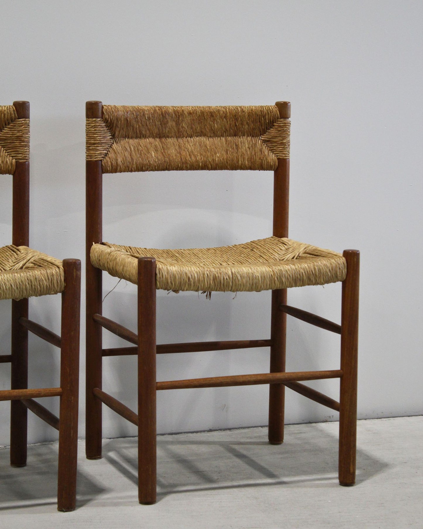 Dordogne Dining Chairs (Pair) / Attributed to Charlotte Perriand