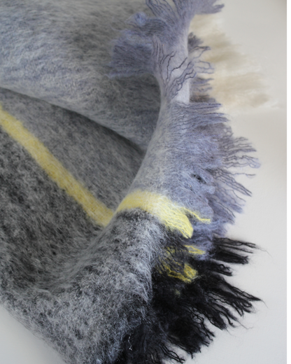 Windermere Mohair Throw / Arctic