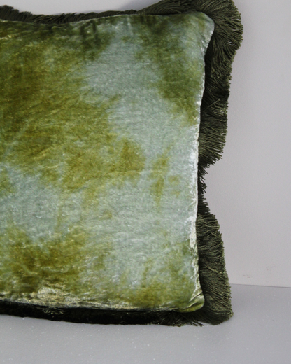 Anke Drechsel Green Fringe Cushion