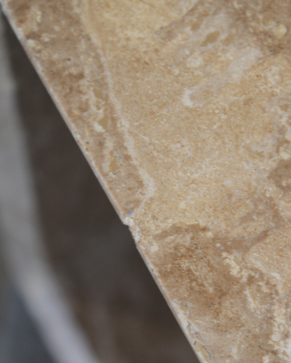 Pending - Travertine Side Table