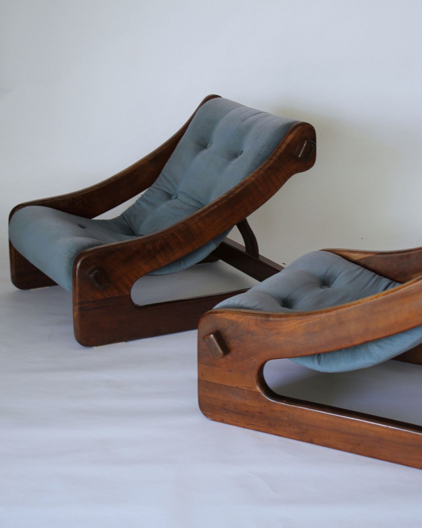 Vintage Timber Lounge Suite (3-Piece) – Blue
