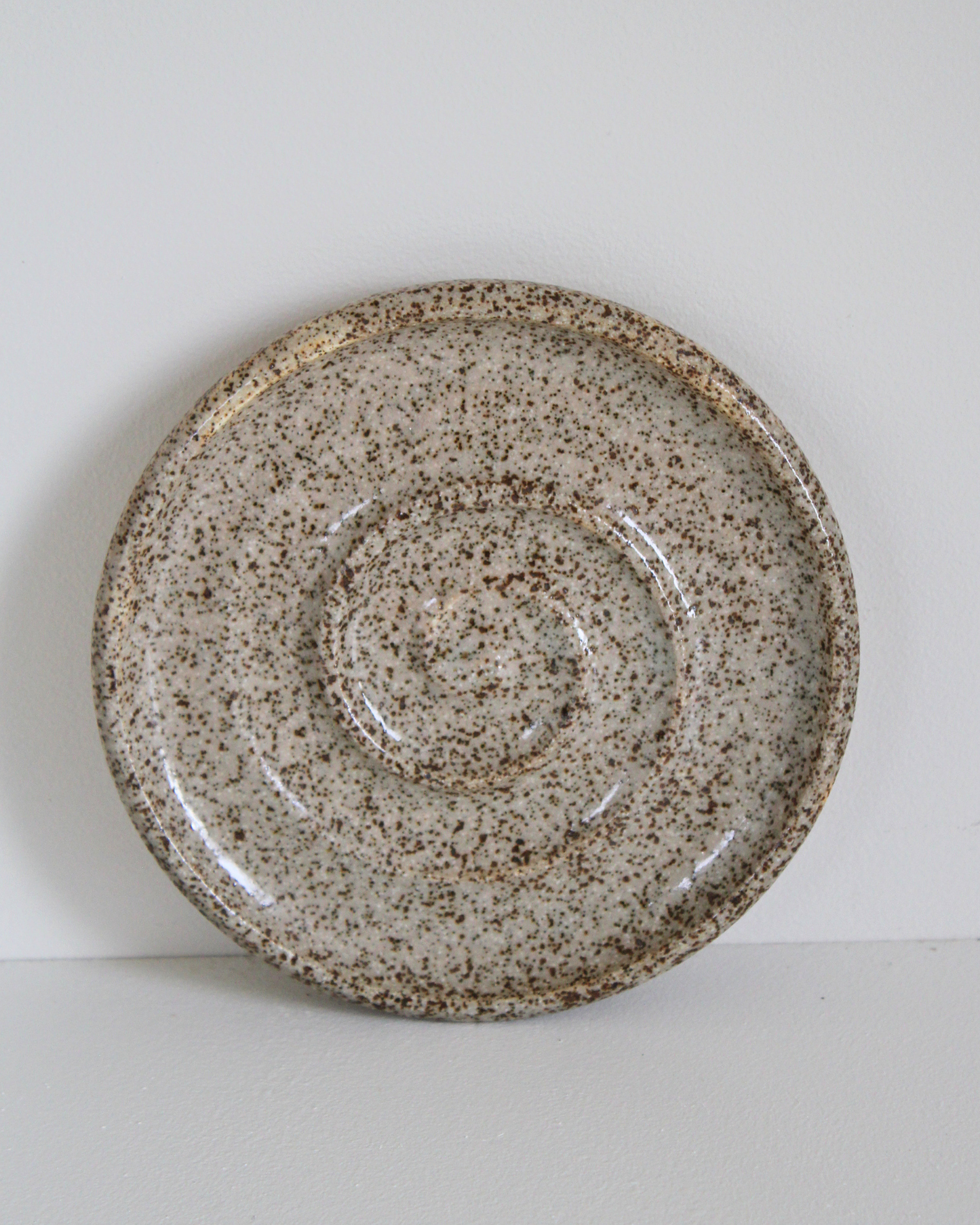 Speckled Stoneware Soap Dish