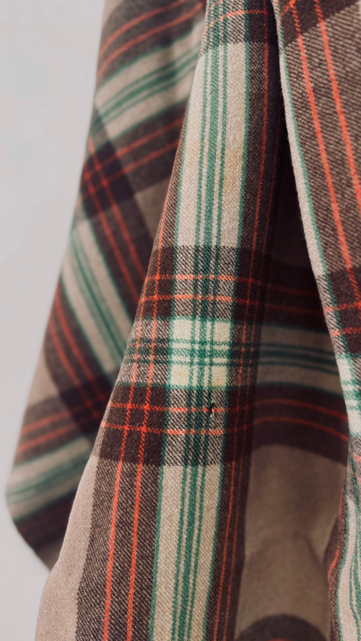 NZ Vintage Blanket / Brown Tartan