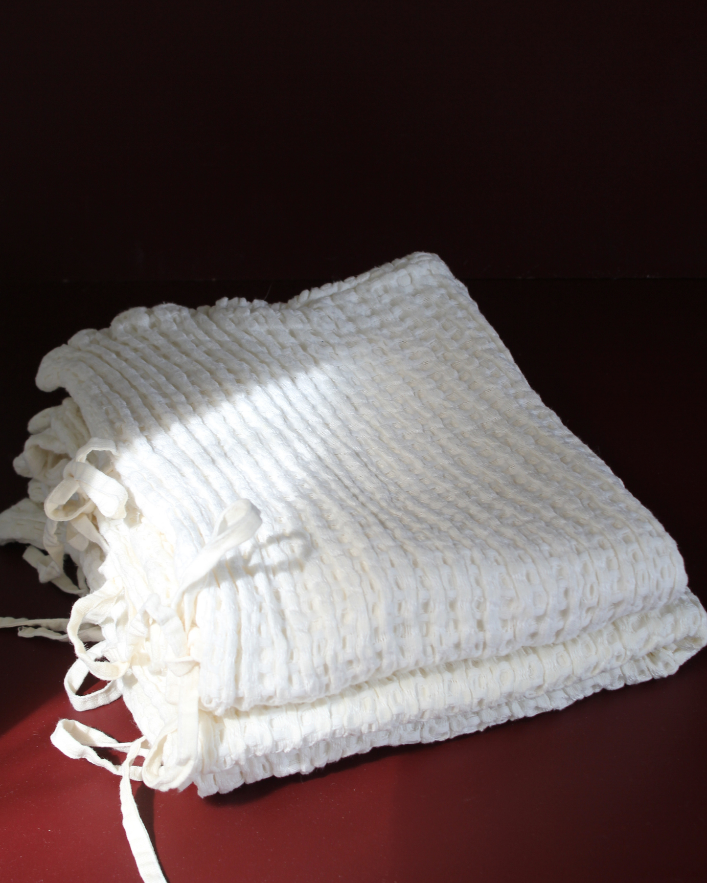 Waffle Linen Euro Pillowcase Covers (Set of 2)