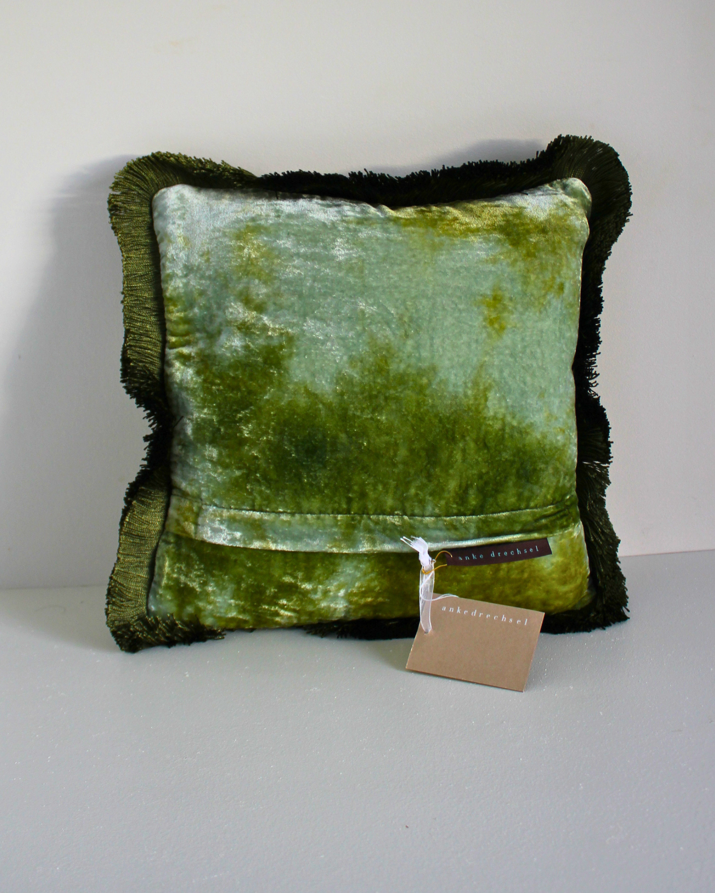 Anke Drechsel Green Fringe Cushion