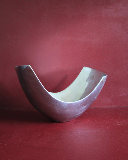 Sculptural Aluminium Serving Bowl