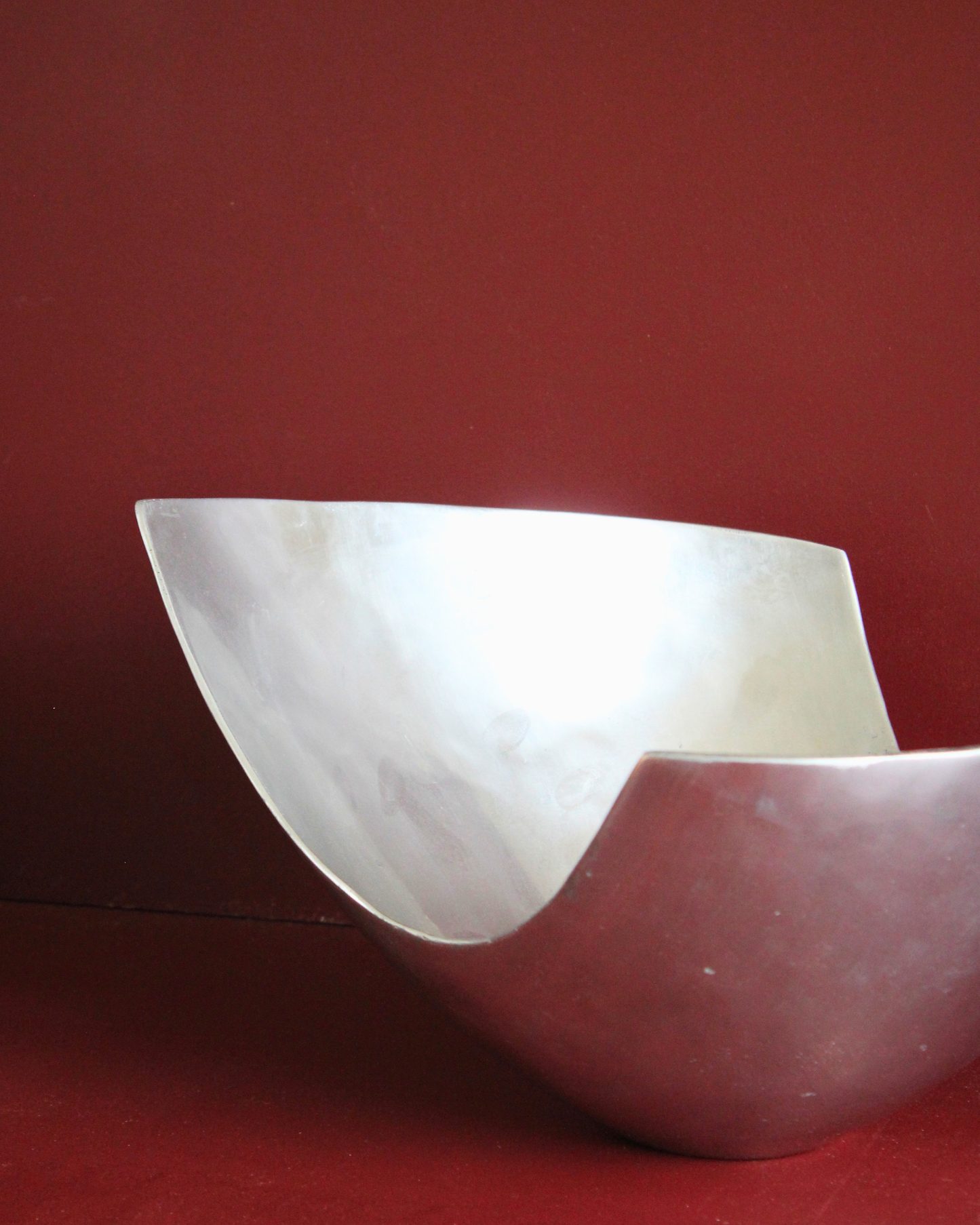 Sculptural Aluminium Serving Bowl