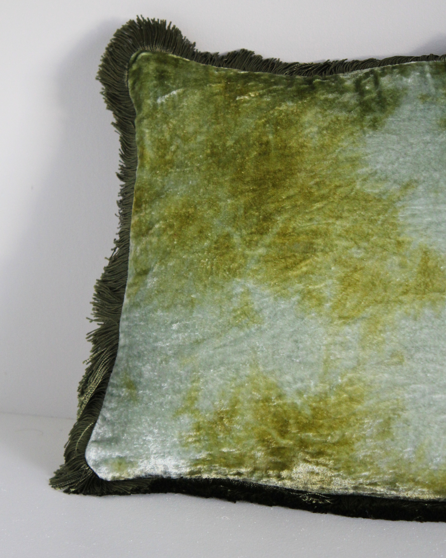 Anke Drechsel Green Fringe Cushion
