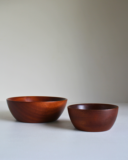 Mahogany Bowls | Set of 2