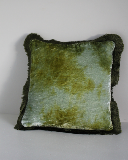Anke Drechsel Green Fringe Cushion
