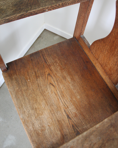 Vintage Arts & Crafts Style Carver Chairs / Pair