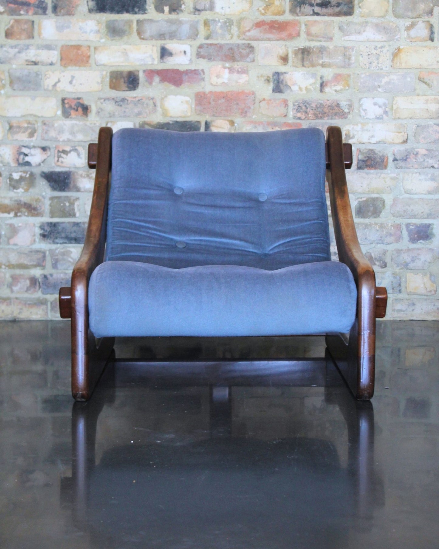 Vintage Timber Lounge Suite (3-Piece) – Blue