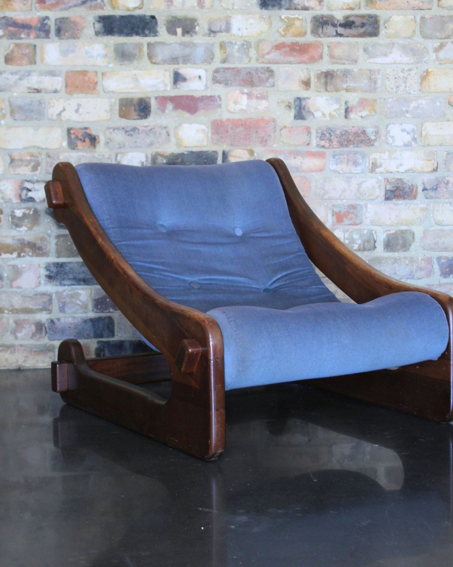 Vintage Timber Lounge Suite (3-Piece) – Blue