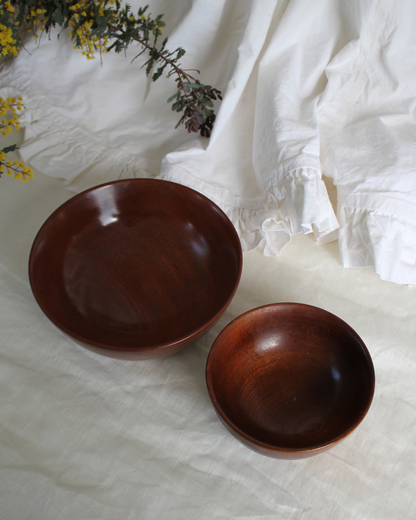 Mahogany Bowls | Set of 2