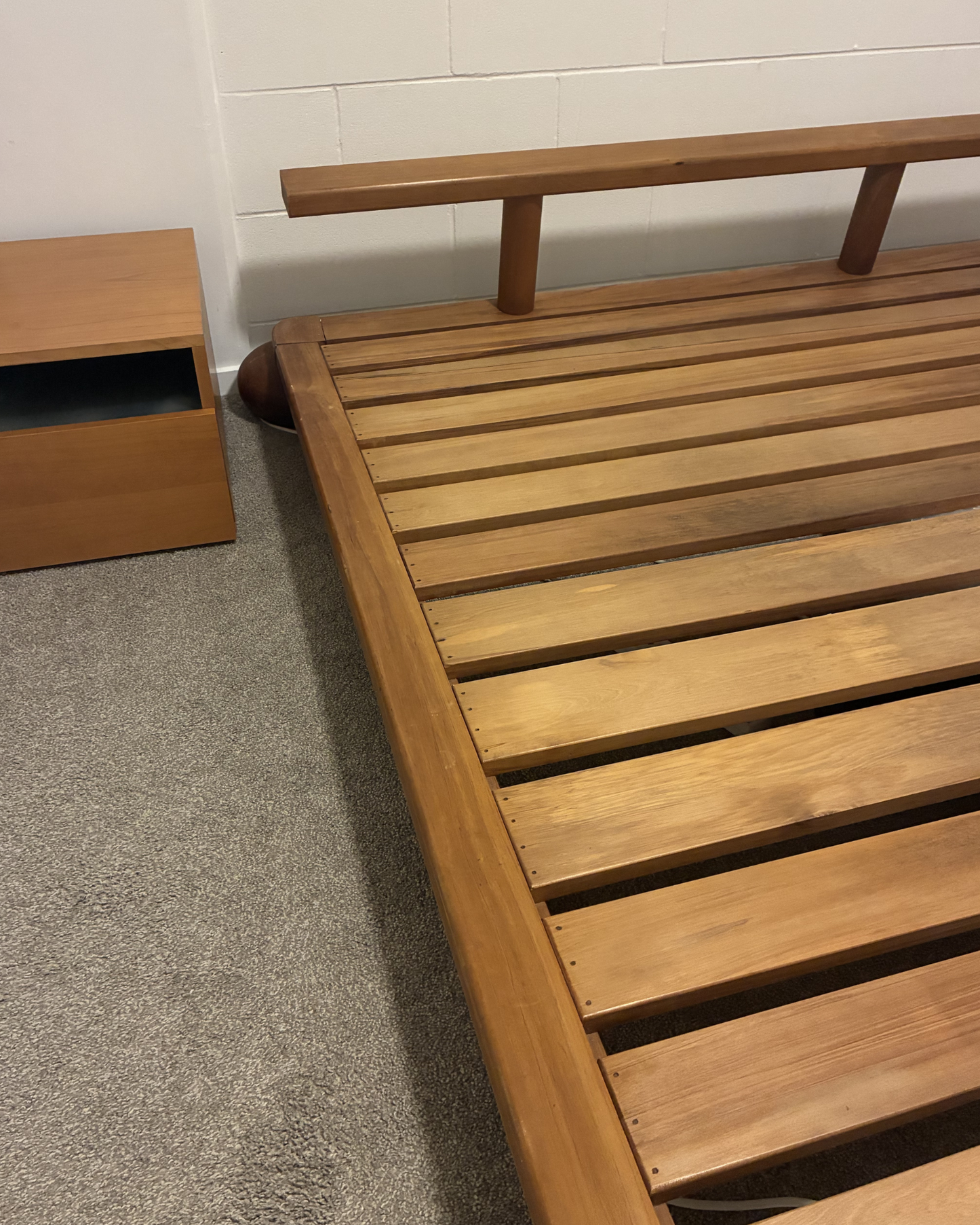 Design Mobel Rimu Queen Bed Base / Futon Low