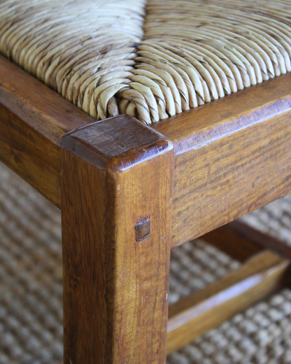 Vintage Ladder Back Dining Chairs / Set of 4