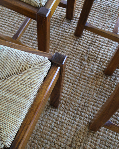 Vintage Ladder Back Dining Chairs / Set of 4
