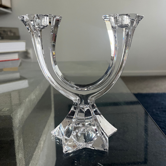 Villeroy & Boch Star Crystal Candle Holder – 2-Arm Candelabra