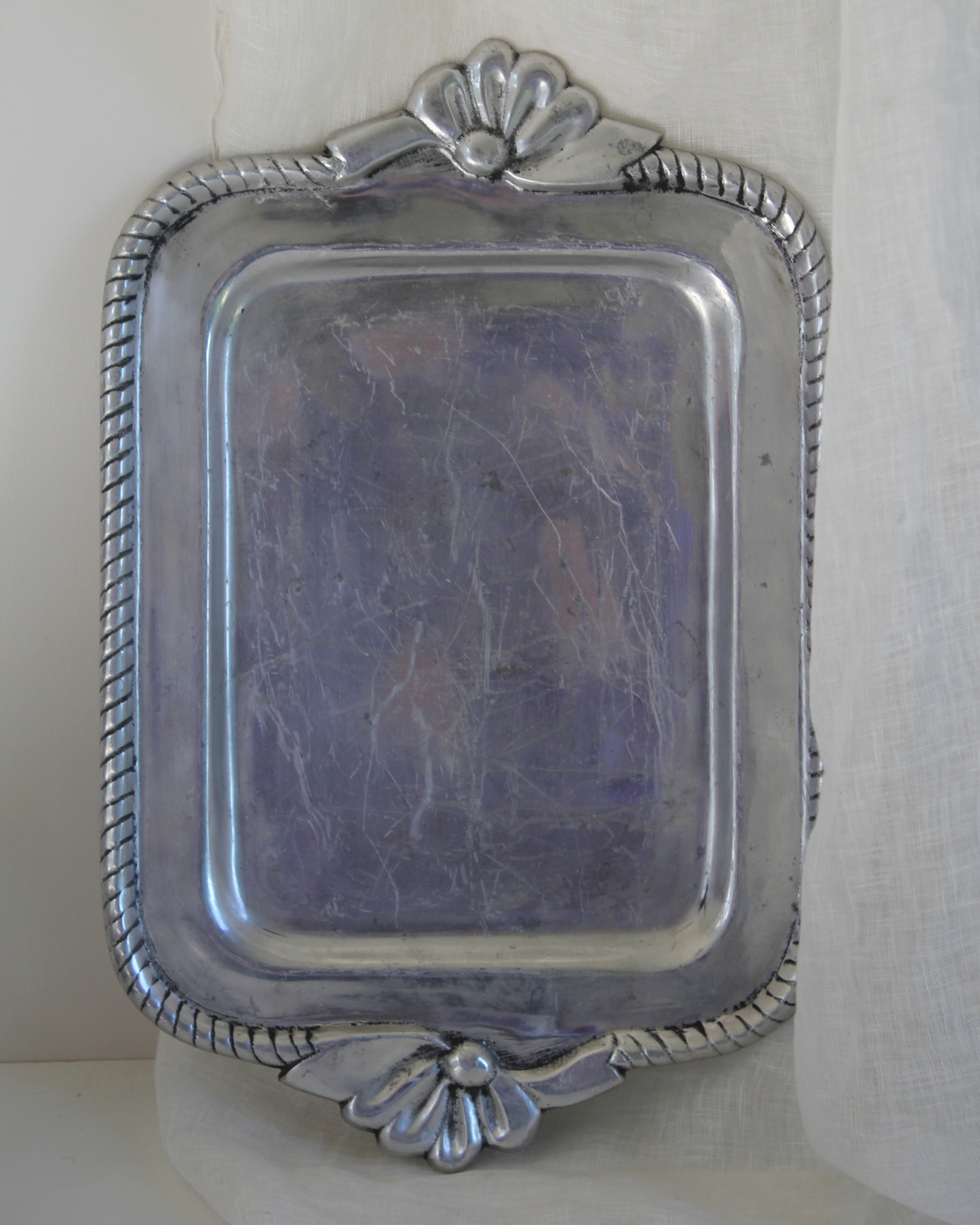 Vintage Pewter Serving Platter