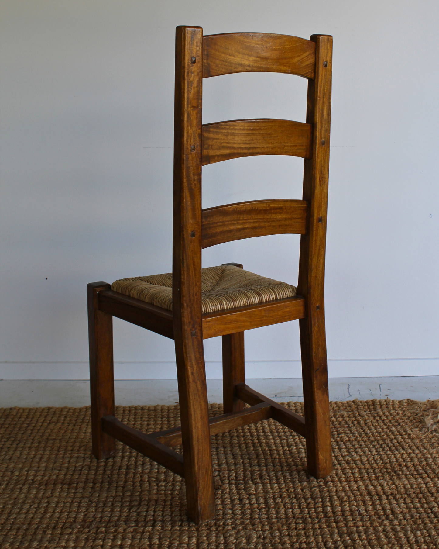 Vintage Ladder Back Dining Chairs / Set of 4