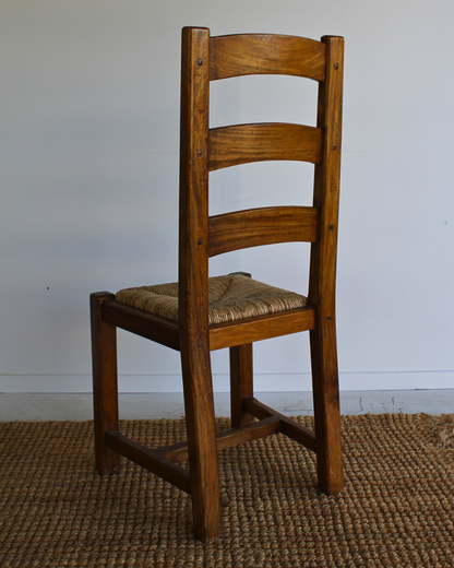 Vintage Ladder Back Dining Chairs / Set of 4