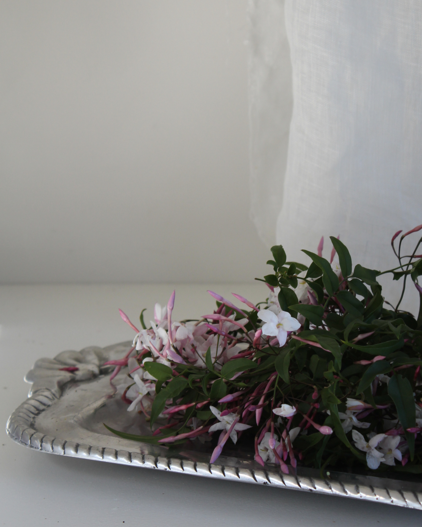 Vintage Pewter Serving Platter