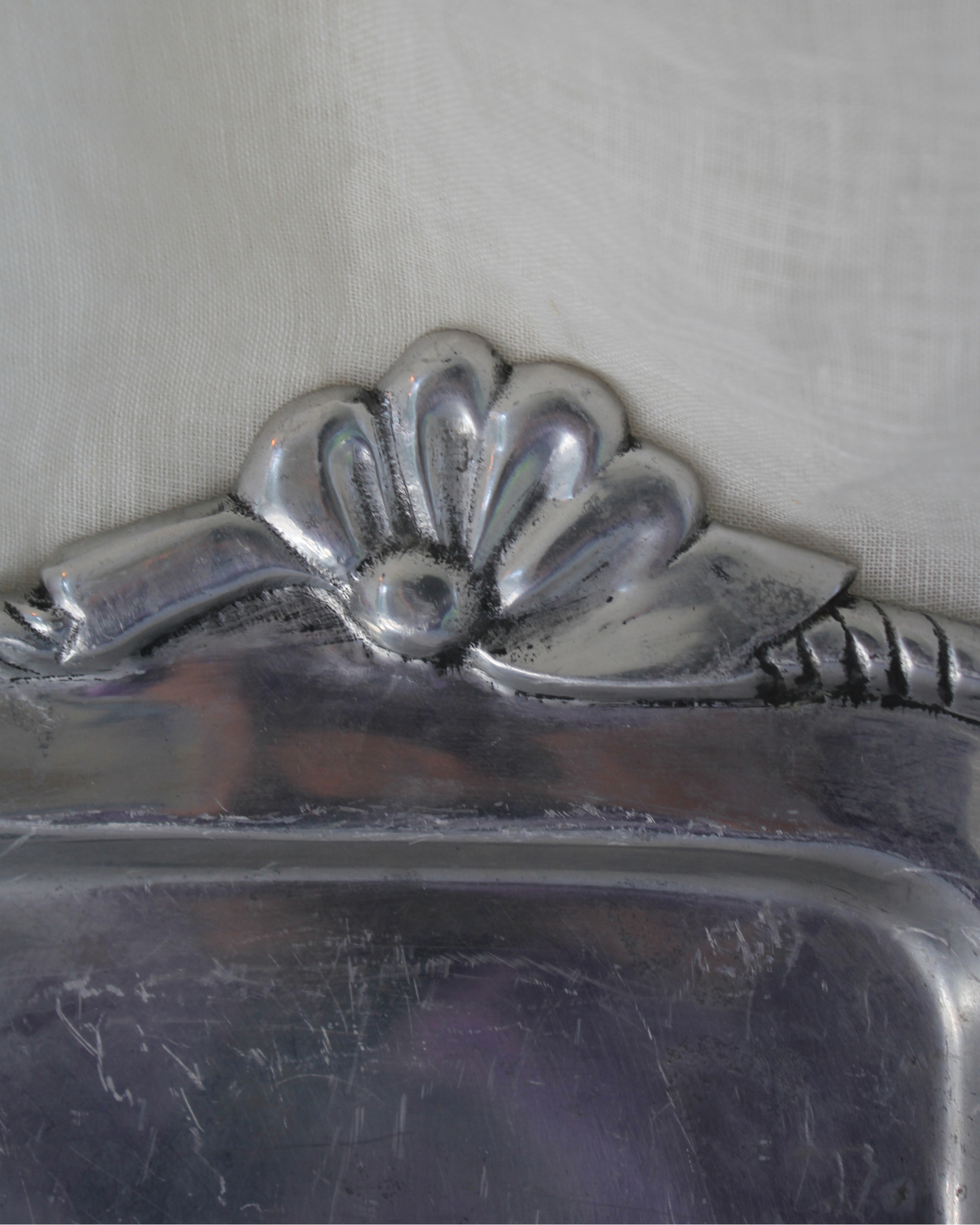 Vintage Pewter Serving Platter